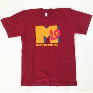 Mister Loveless Band Tee w/ MTV-Like Graphic in M